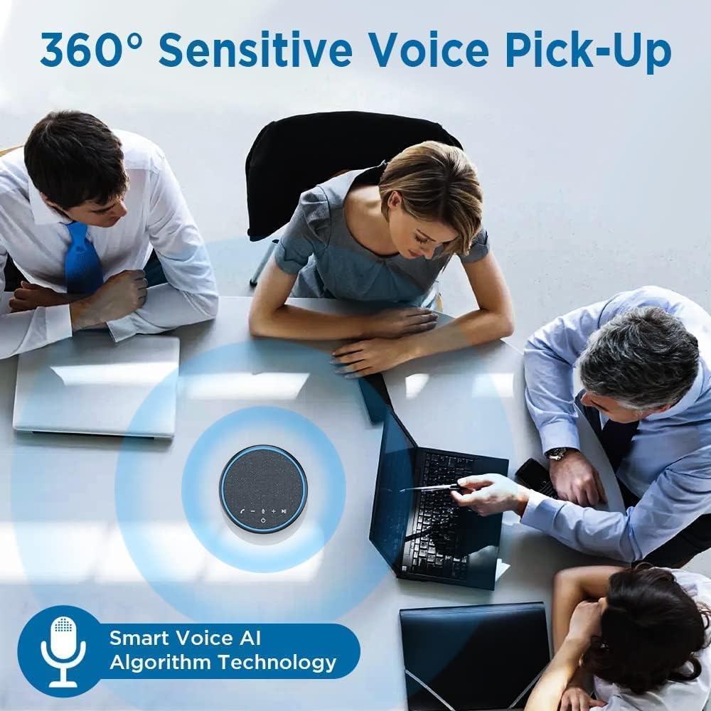 Bluetooth Conference Speaker with 3 AI Microphone H556658