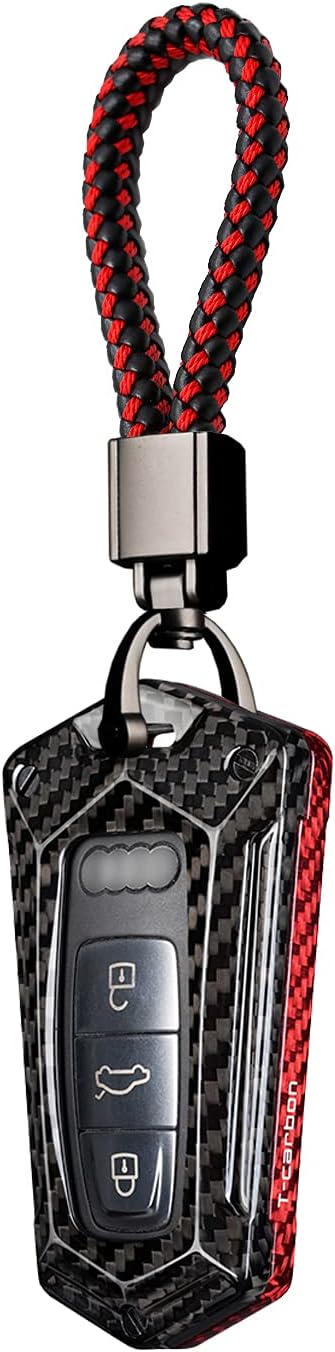 Carbon Fiber Key Fob Cover Case Black Pack of 2 B1708