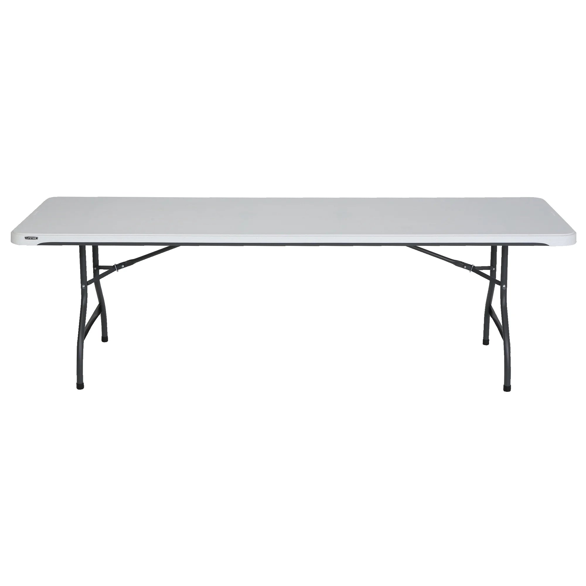 White Granite 8 Foot Rectangle Folding Table D2164