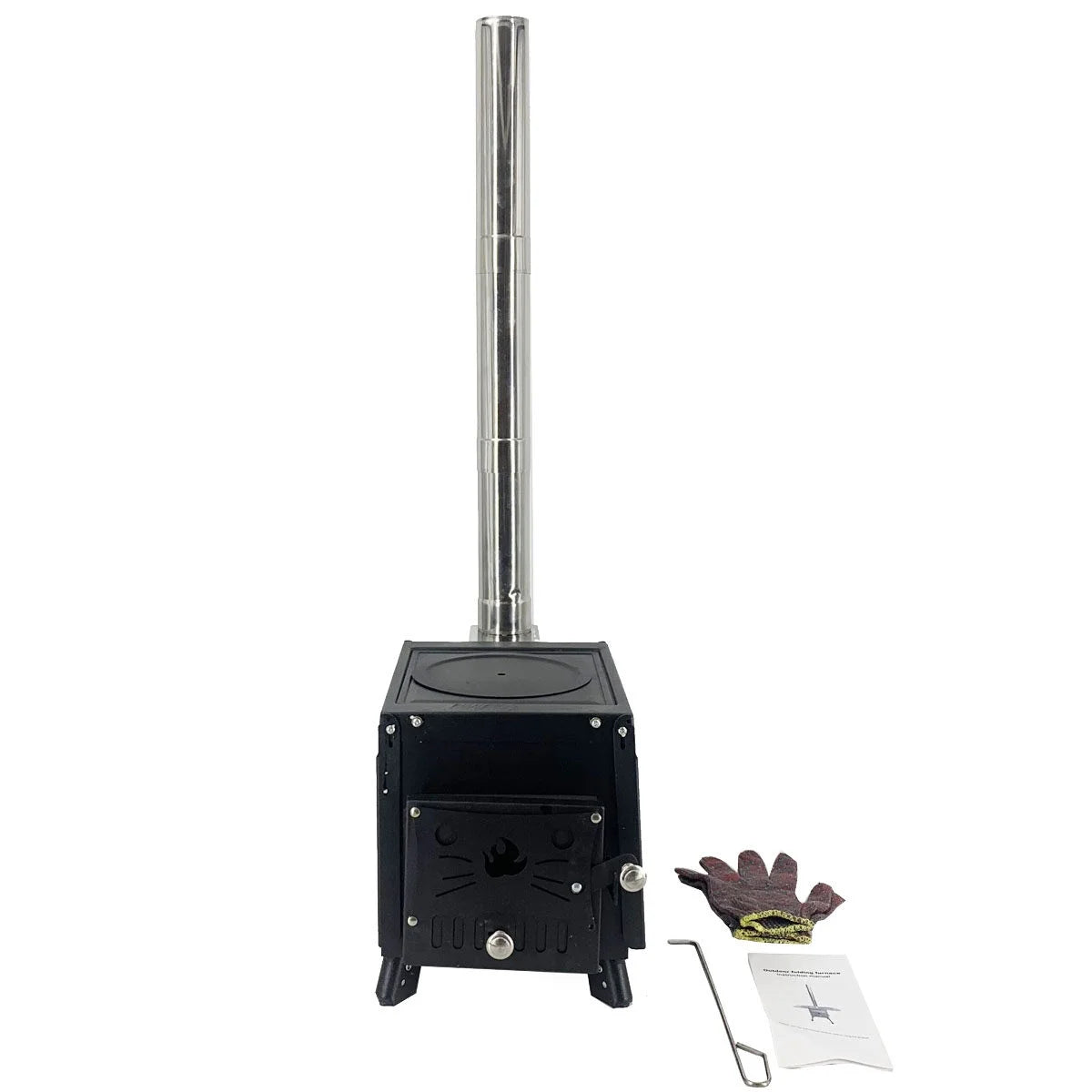 Wood Stove Camping Stove Portable Steel Hot Tent Stove with Pipe G933