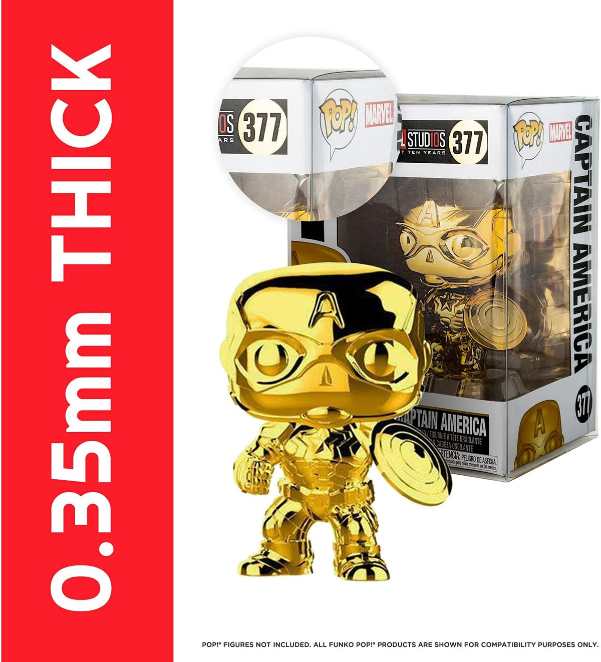 Display Case Protector for 4 Inch Funko Pop (Pack of 80) M202