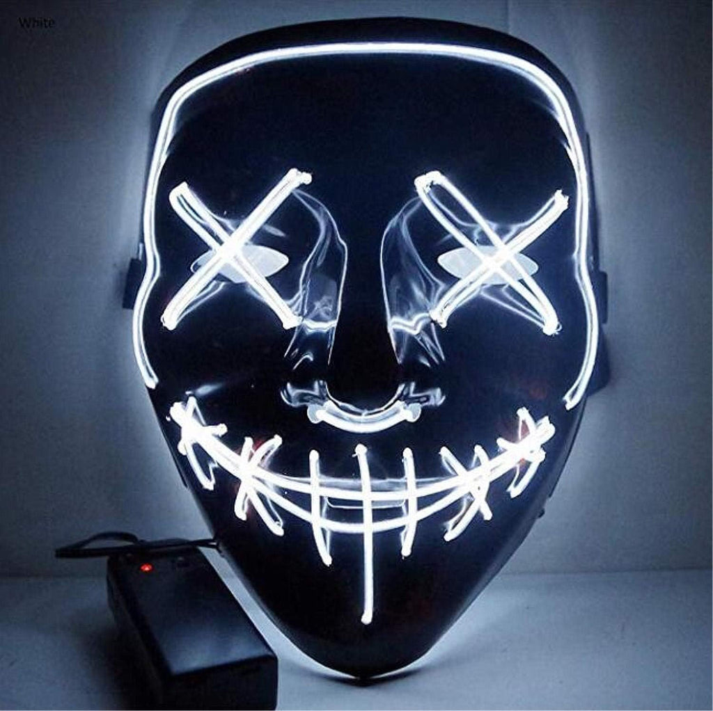 Blue Sound Induction Light Up Halloween Mask S283
