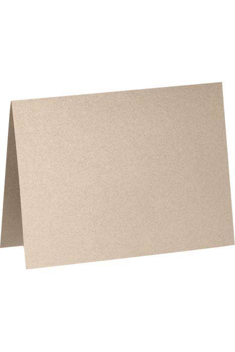 Taupe Metallic A6 Folded Card (500 Qty.) W4130