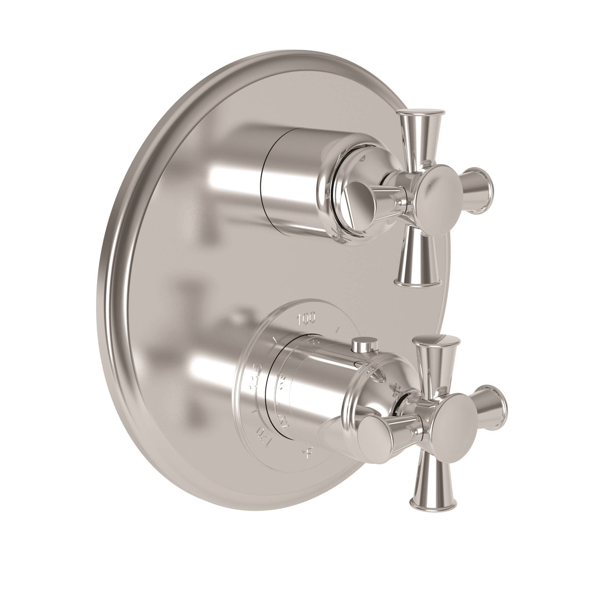 Aged Brass Thermostatic Trim Plate with Handle Q198