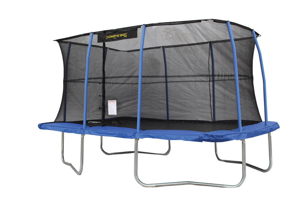 10 x 14 Ft Rectangular Trampoline with Safety Net Enclosure, Blue F925990