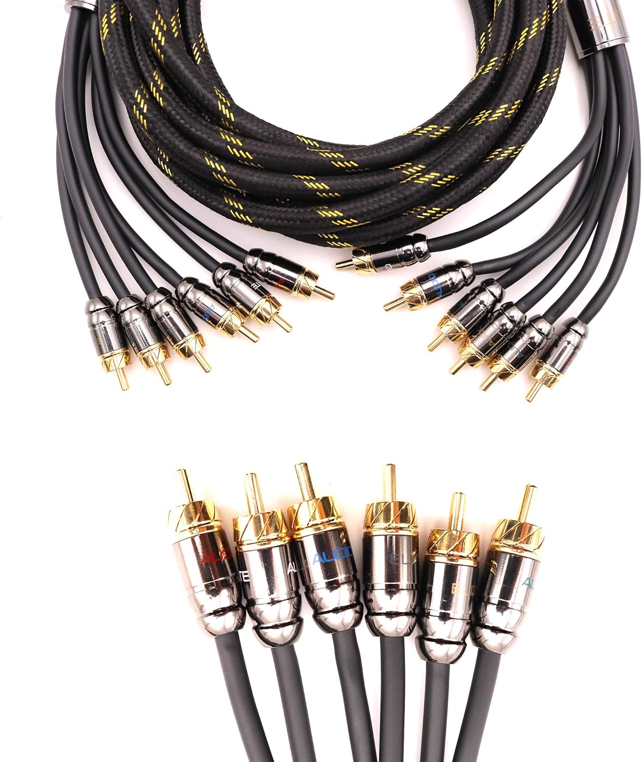 2 Channel 17 ft RCA Audio Interconnect Stereo Cable K9198