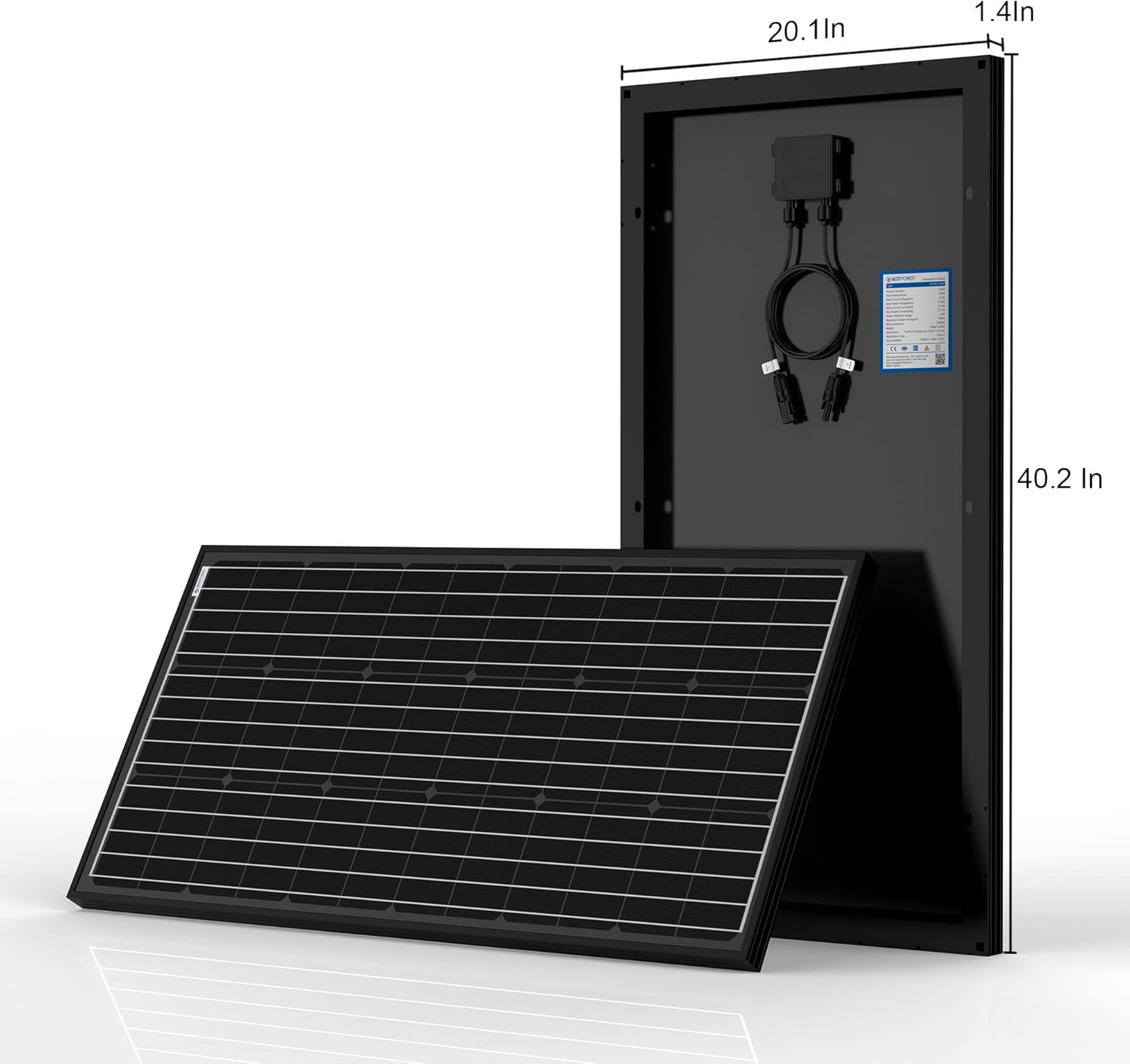600W Monocrystalline Panel Solar RV Kit with 50A MPPT LCD Charge Controller E985