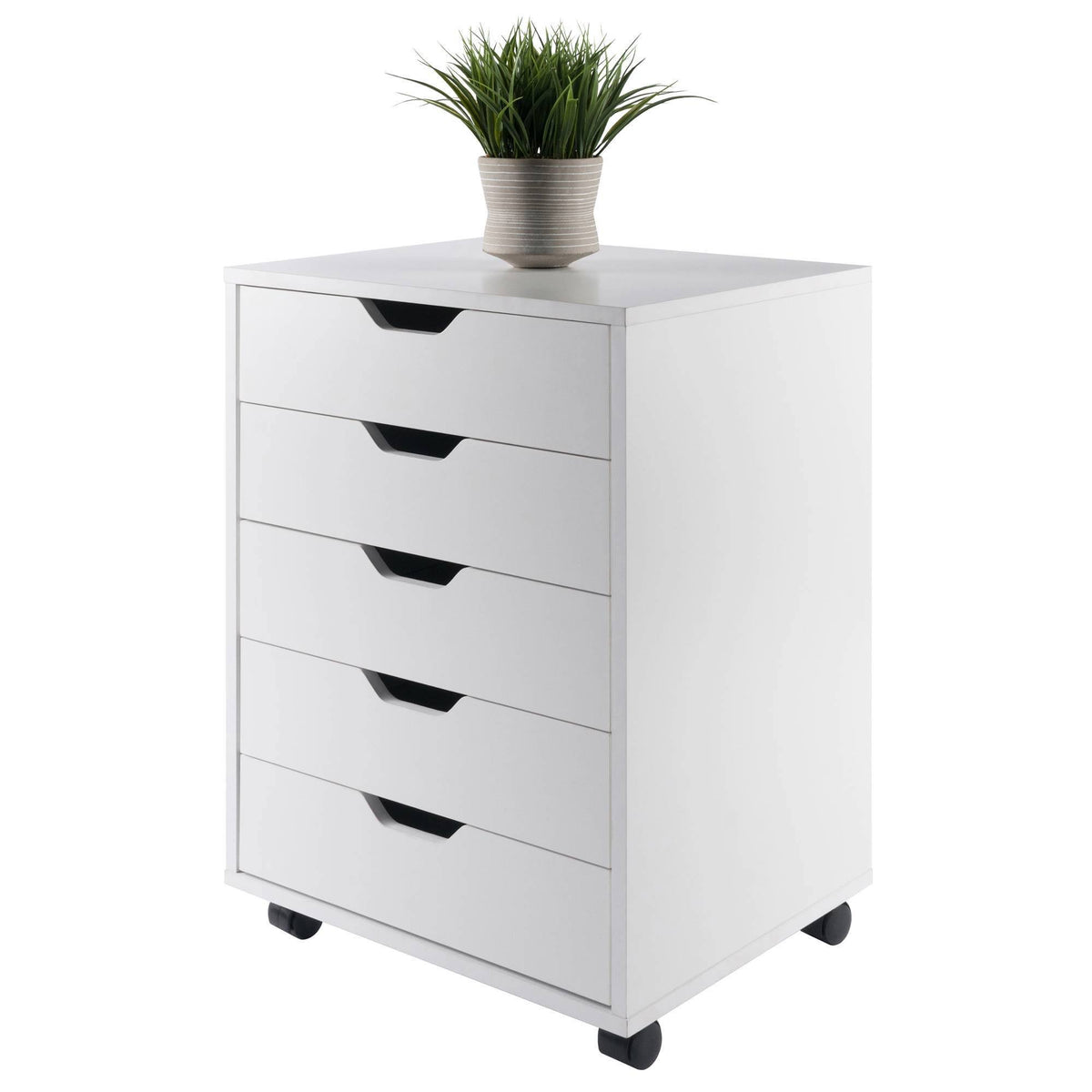 White 5-Drawer Composite Wood Cabinet L56667