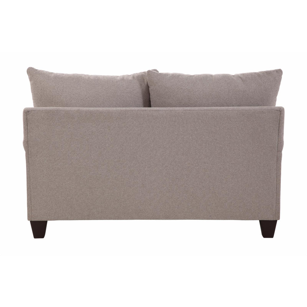 Woven Chenille Rolled Arm Loveseat with 4 Accent Pillows W273031