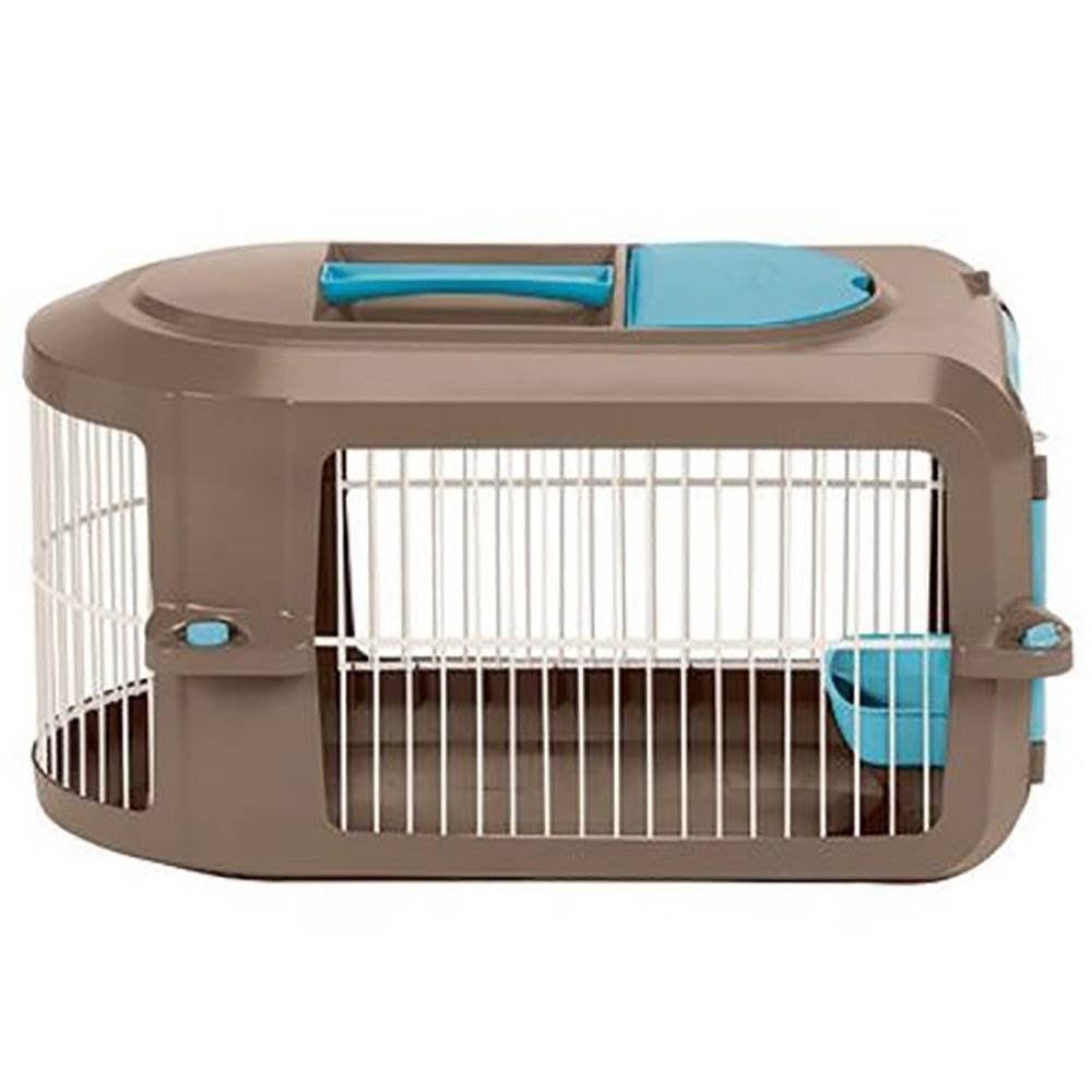 Small Pet Travel Carrier with Food Trays (2 Pack) U4028
