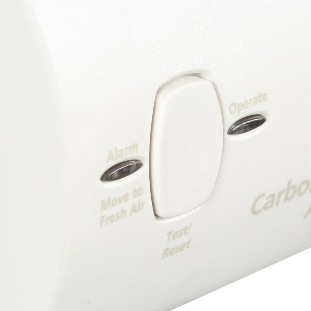 6 Pack White Battery Operated Carbon Monoxide Detector Alarm S63431