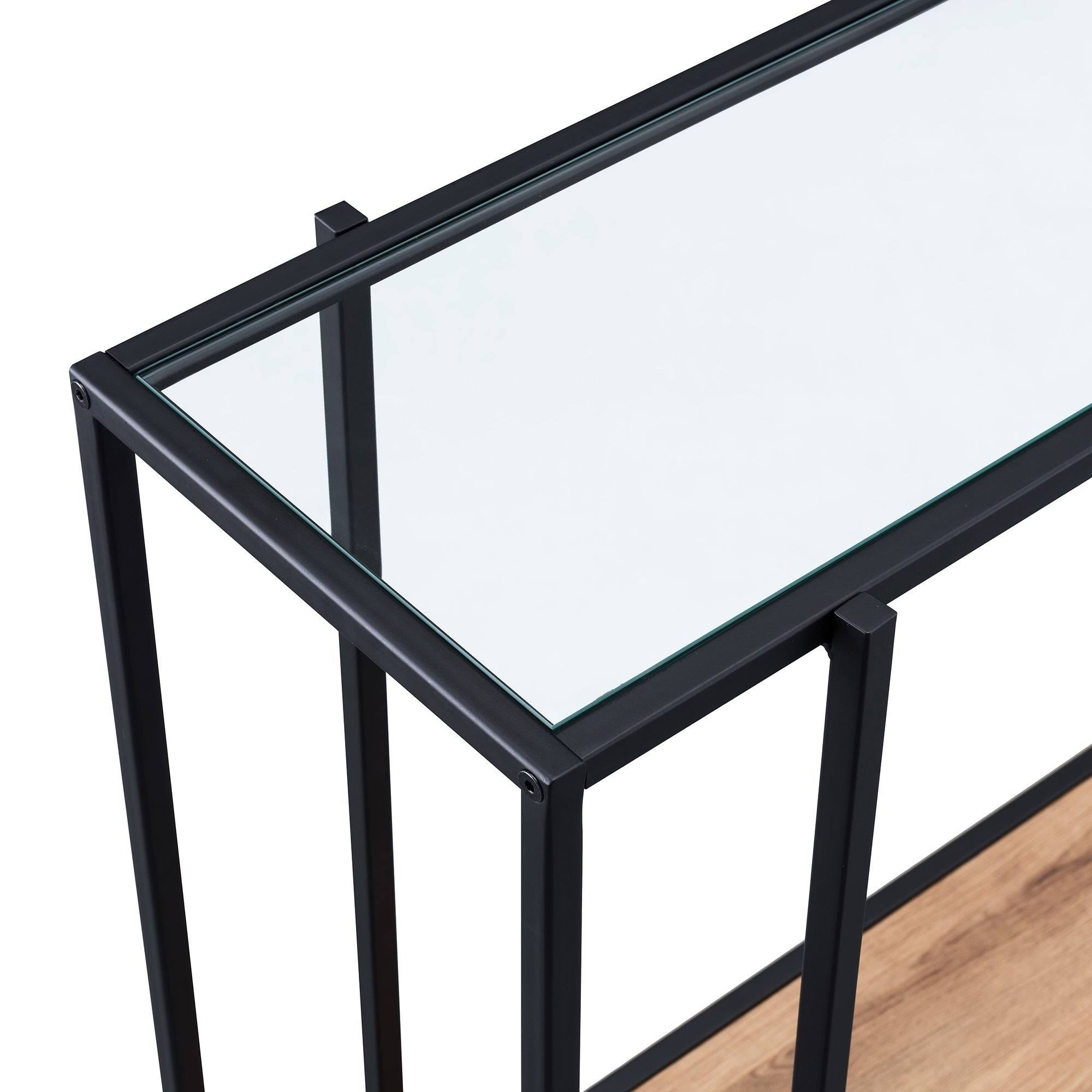 Blackened Bronze and Rustic Oak Accent Table J8865
