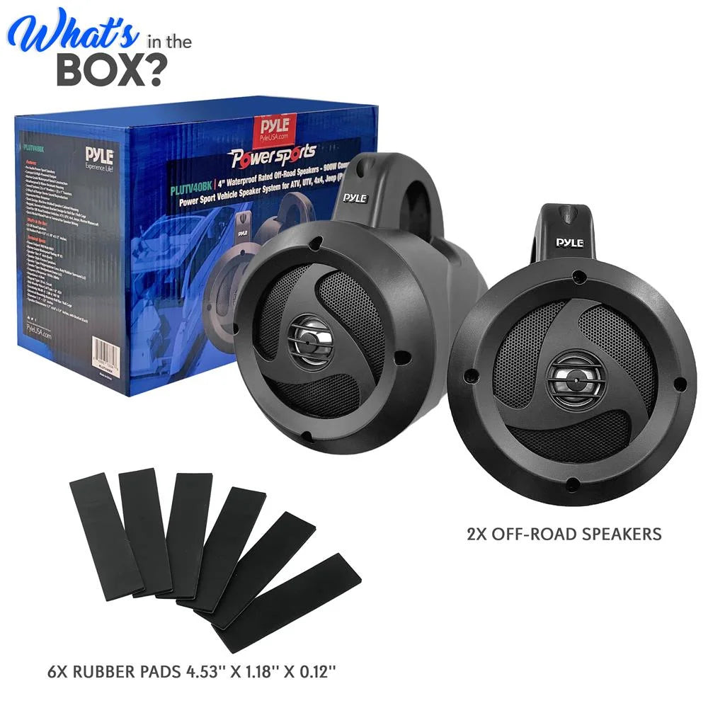 4 Inch 900W Waterproof Marine Grade Wakeboard Tower Speakers R2570