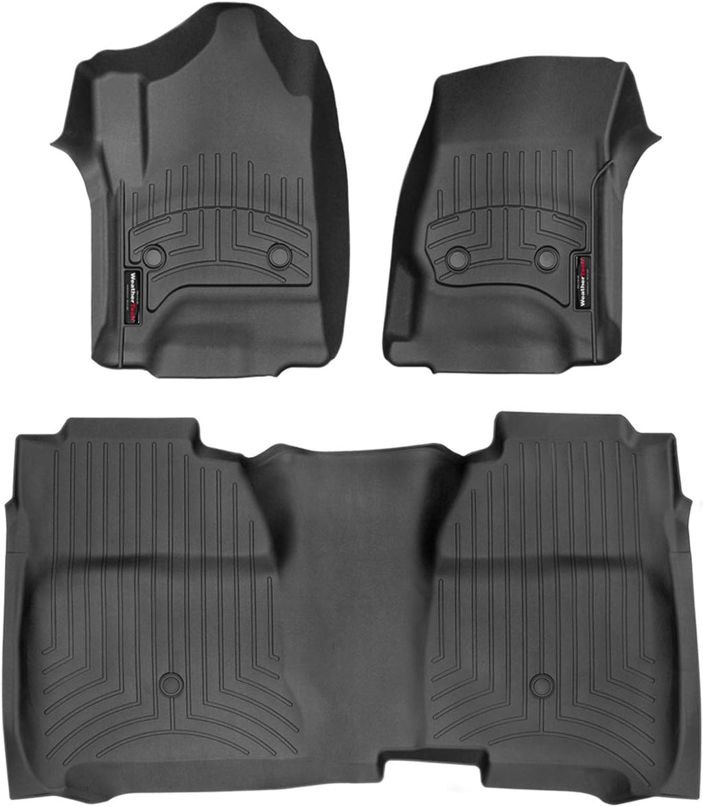 Custom Fit FloorLiner for Chevrolet Silverado / GMC Sierra, 1st & 2nd Row, Cocoa Y2108