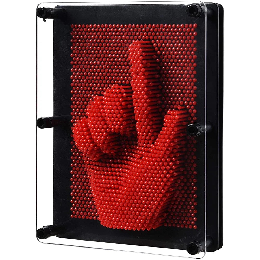 Red 3D Pin Art Board Toy A847