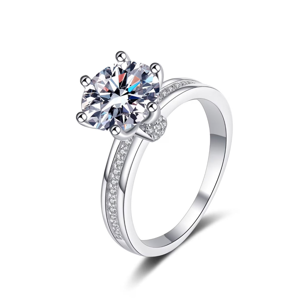 3ct Moissanite Rings 925 Sterling Silver T455444