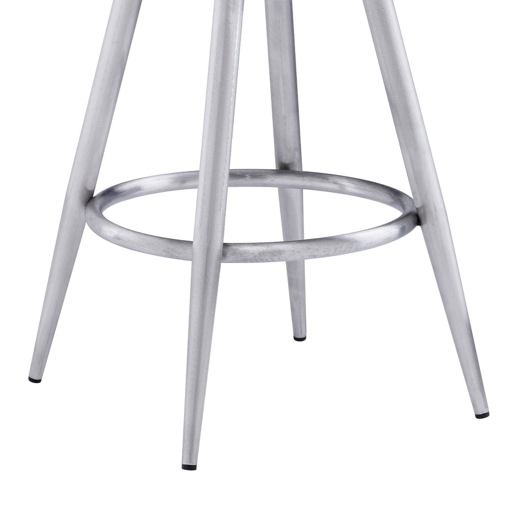 Black Faux Leather Bar Height Barstool B1896
