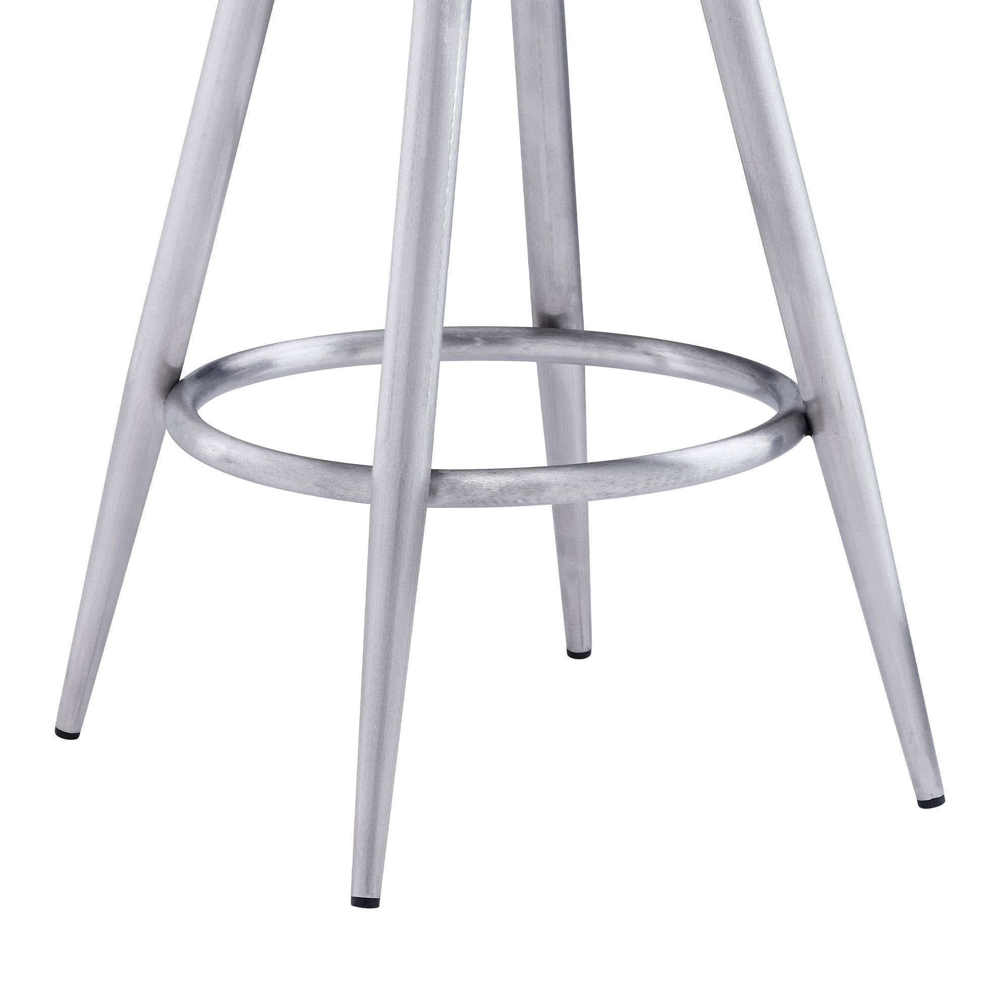 Black Faux Leather Bar Height Barstool B1896