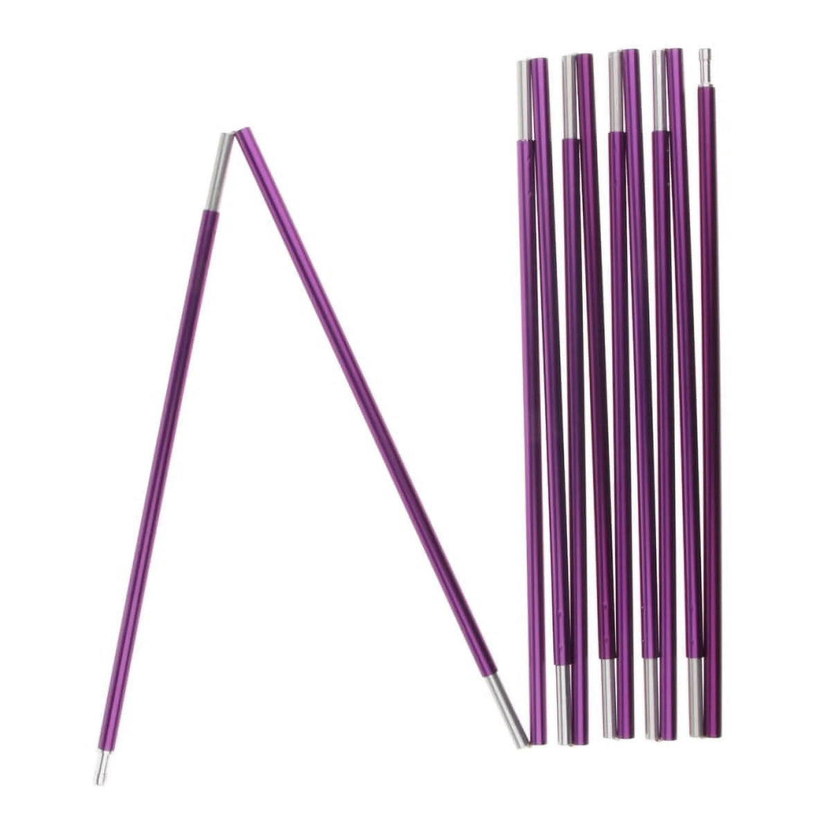 Aluminum Alloy 11 Section Tent Poles 320cm Fuchsia C65764