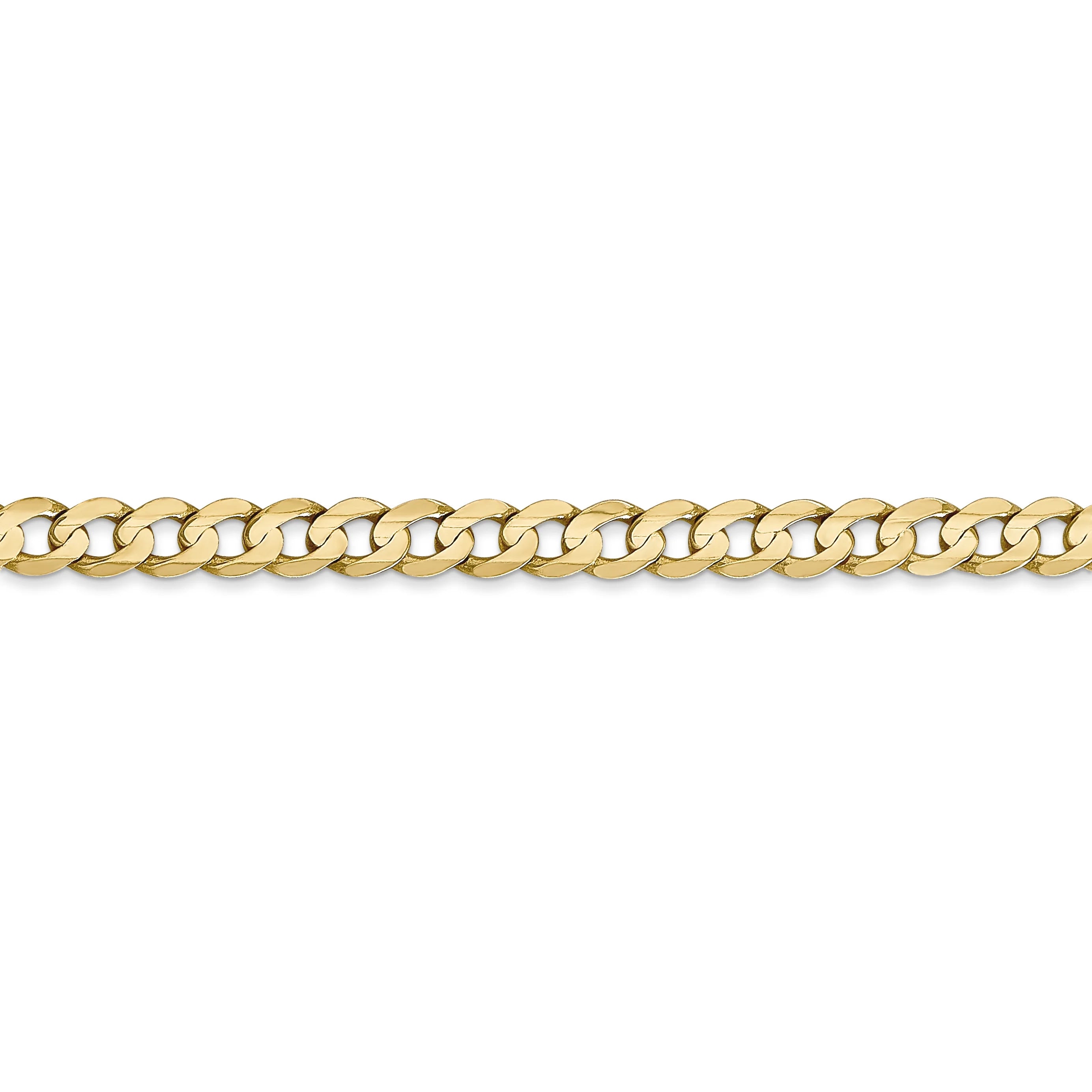14 Karat Yellow Gold 4.5mm Curb Chain E774780