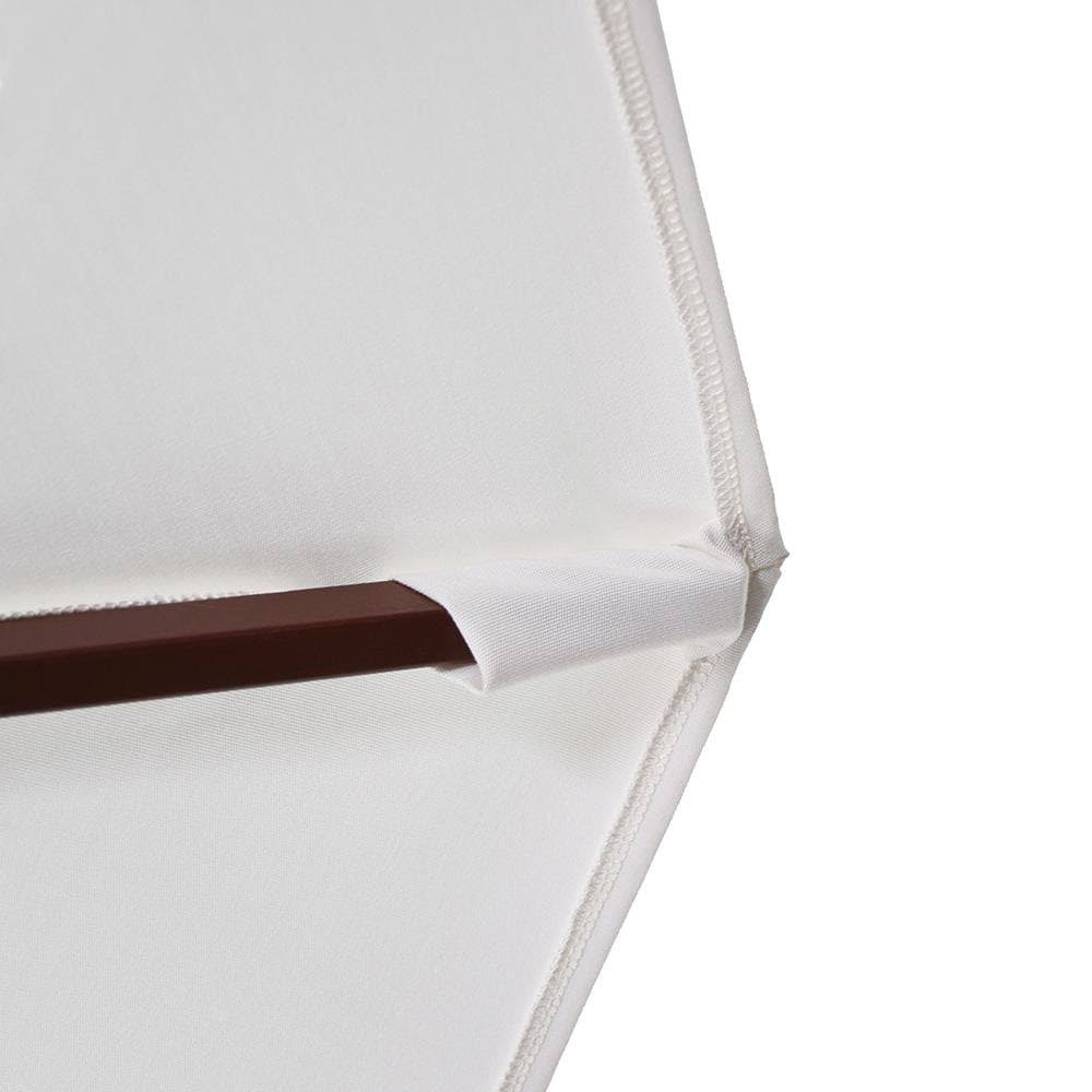 9 ft. Olefin Wood Market Umbrella J887