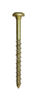 19/64in x 2-3/4in Yellow Zinc Concrete Screws F91493