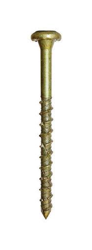 19/64in x 2-3/4in Yellow Zinc Concrete Screws F91493
