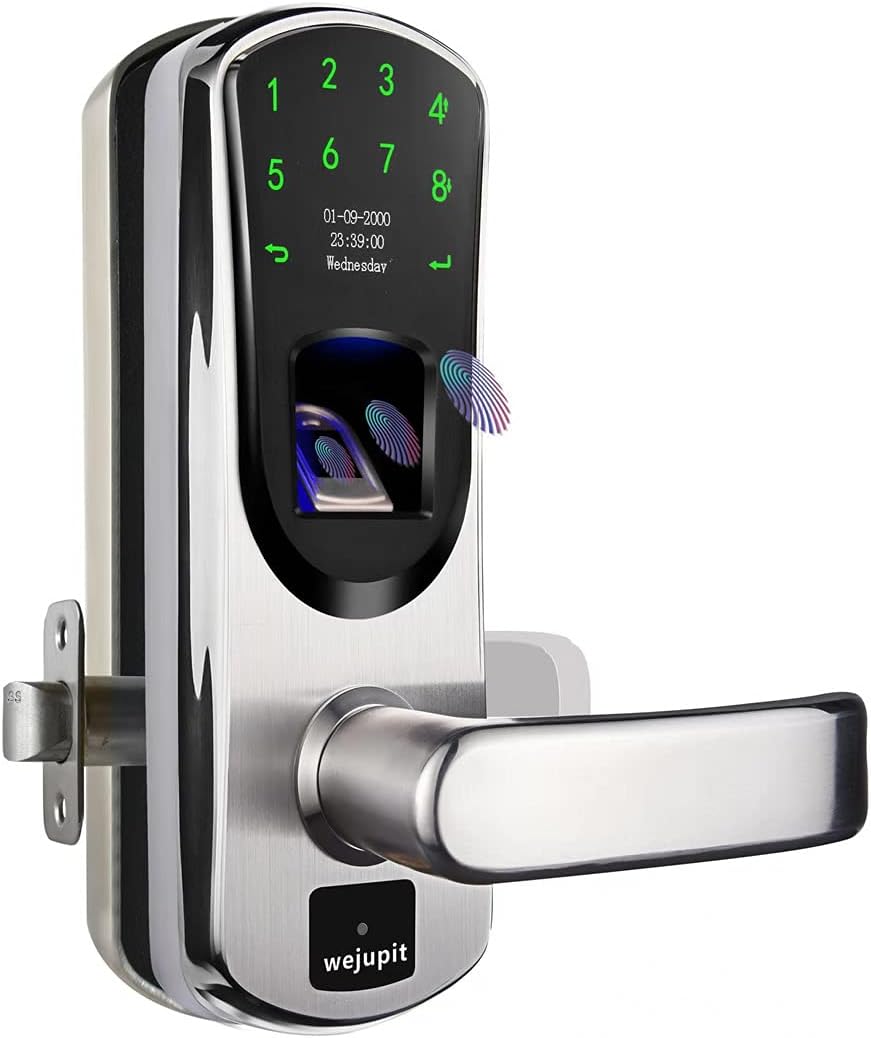 Smart Door Lock with Fingerprint Stainless Steel Touchscreen Q300