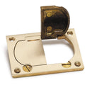 Dual Hinged Cover for Duplex, Brass F2313