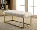 White Contemporary Large Bench X6516