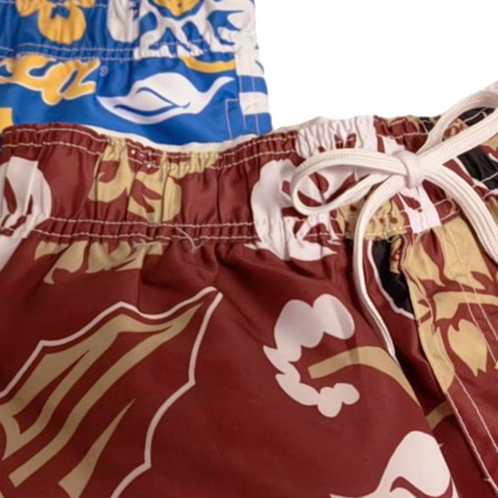 Scarlet Ohio State Buckeyes Floral Volley Swim Trunk F170