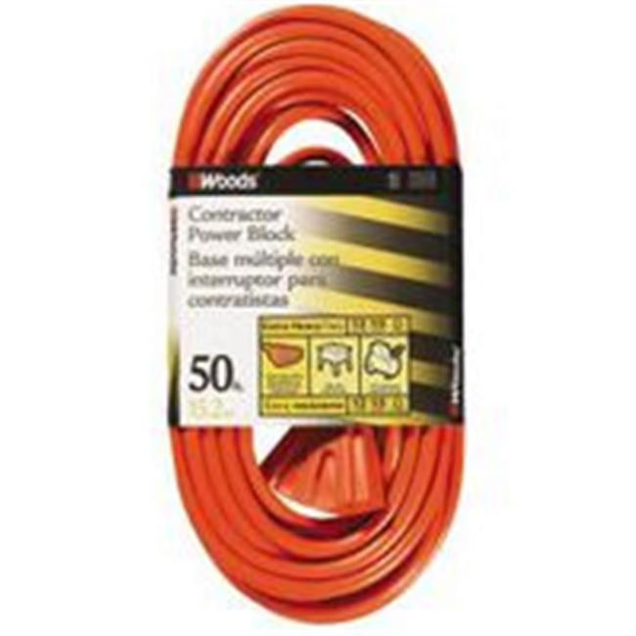 Outdoor Cord 12/3 50 Ft 3 Outlets A735071