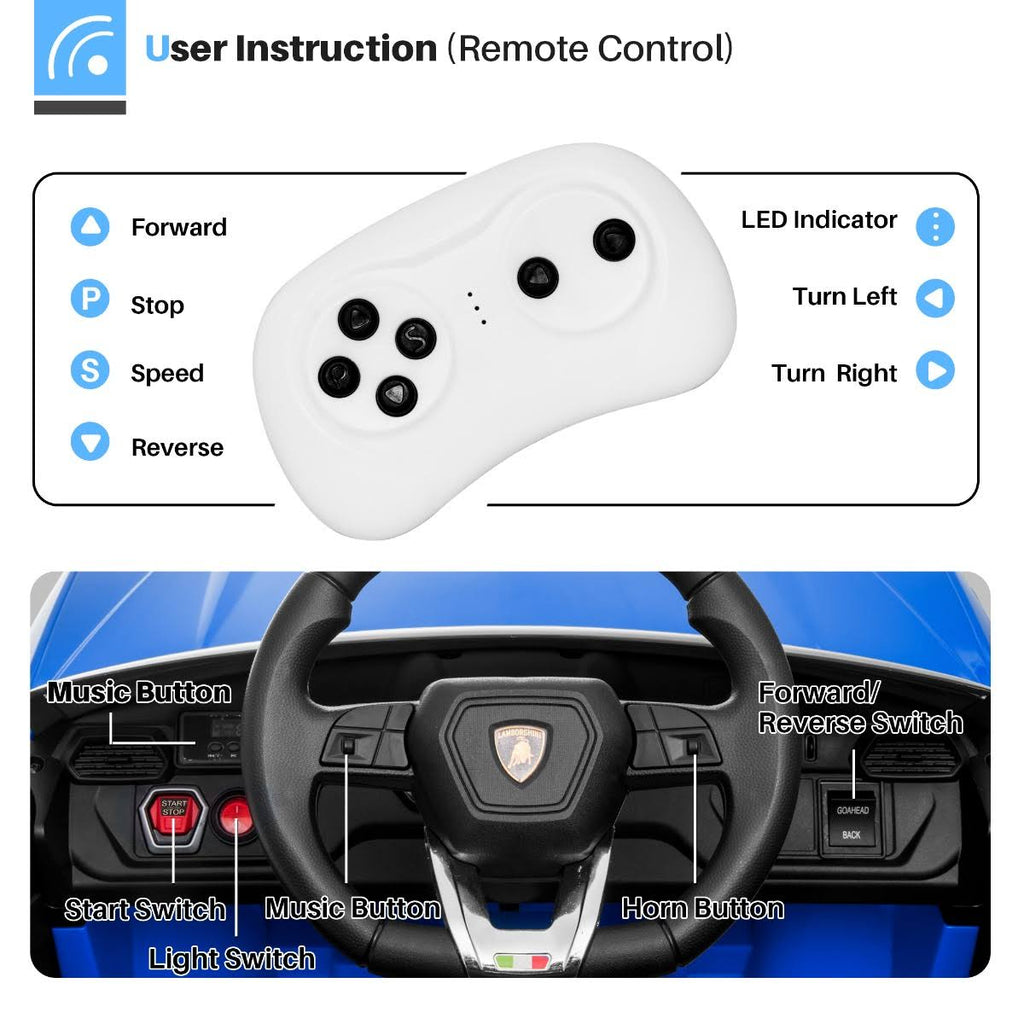 12V 7Ah Licensed Lamborghini Urus Kids Ride on Car Electric Vehicle with Remote Control X308783