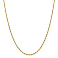14kt Yellow Gold 3.0mm Semi-Solid Rope Chain 18 inch Lobster Clasp S243913