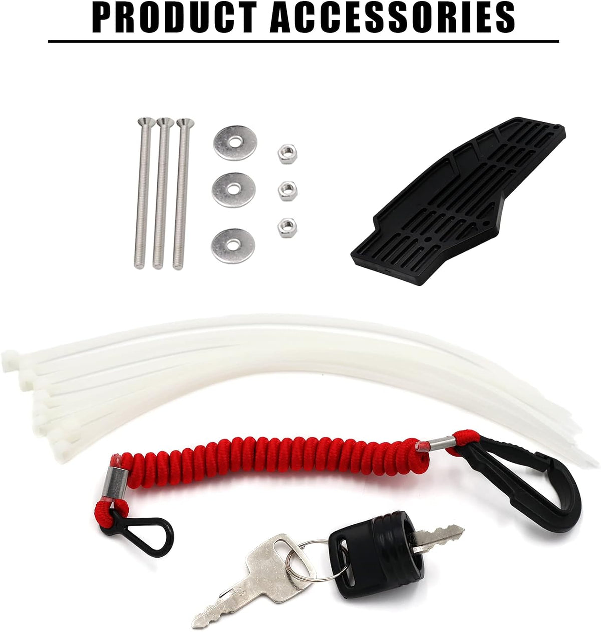 Outboard Remote Control Box with Side Mount, 8Pin Cable, Emergency Lanyard O984