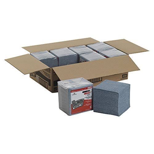 Medium Duty Airlaid 1/4 Fold Wipes, Blue, 50/Pack, 8 Packs/Carton T10844
