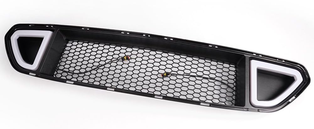 Front Bumper Hood Grill Grille With White DRL LED Light B8300