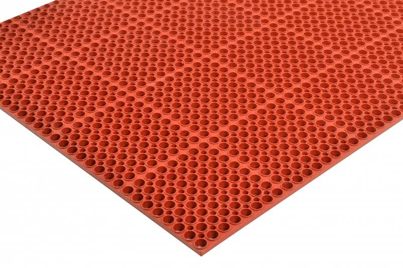 Red Interlock Drainage Mat O2378