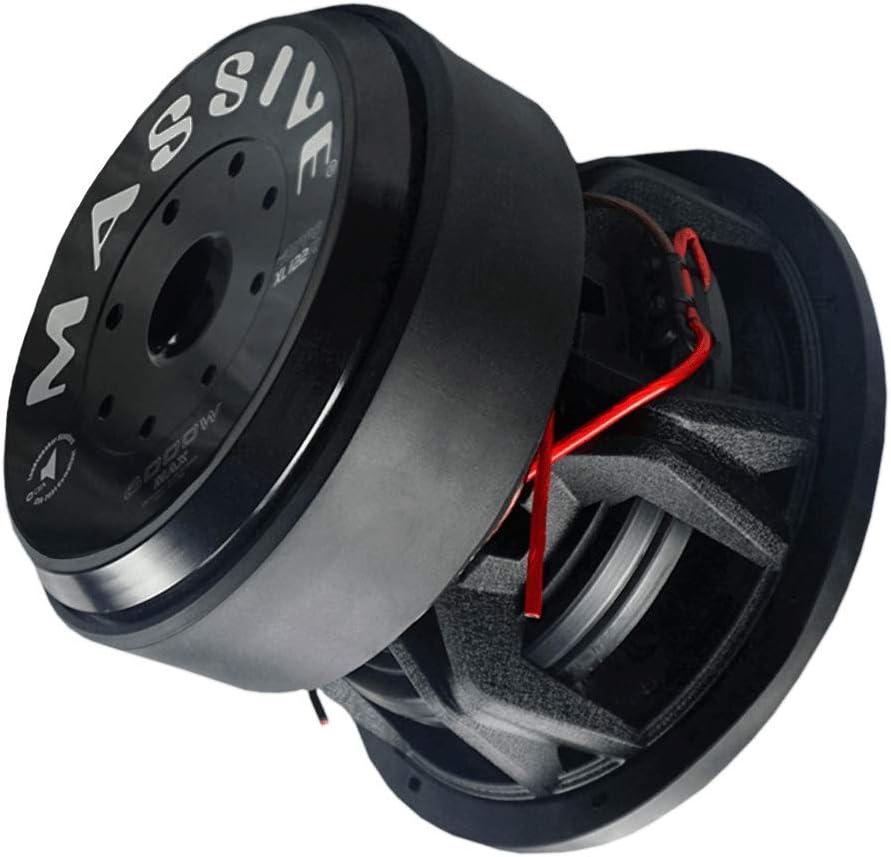6 Inch Car Audio Subwoofer, 300 Watt RMS, Dual 4 Ohm, 2 Inch Voice Coil A3895