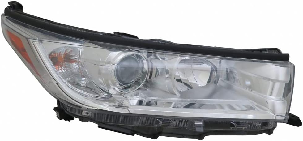 Passenger Side Headlight Assembly Chrome Bezel L1199