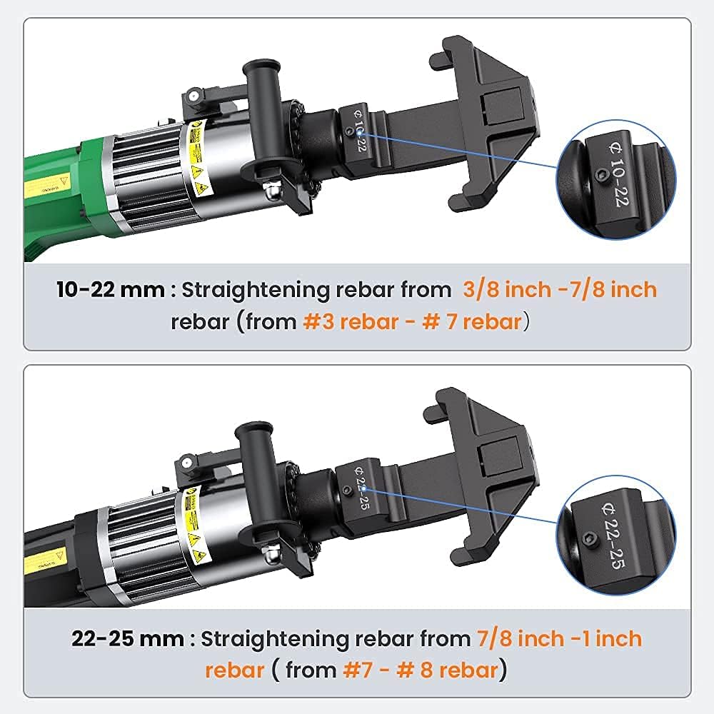 Rebar Straightening Head for Hydraulic Electric Rebar Bender A19508