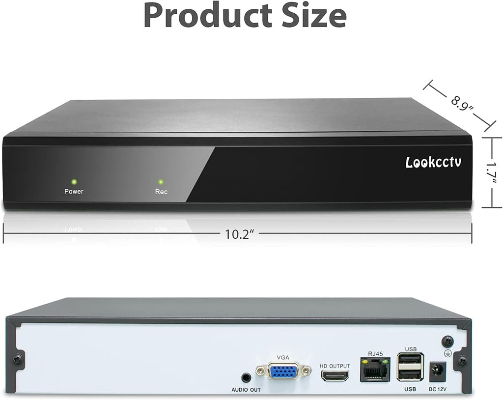 10CH 4K Network Video Recorder NVR Pack of 2 Z557