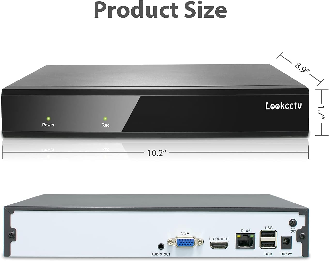 10CH 4K Network Video Recorder NVR Pack of 2 Z557