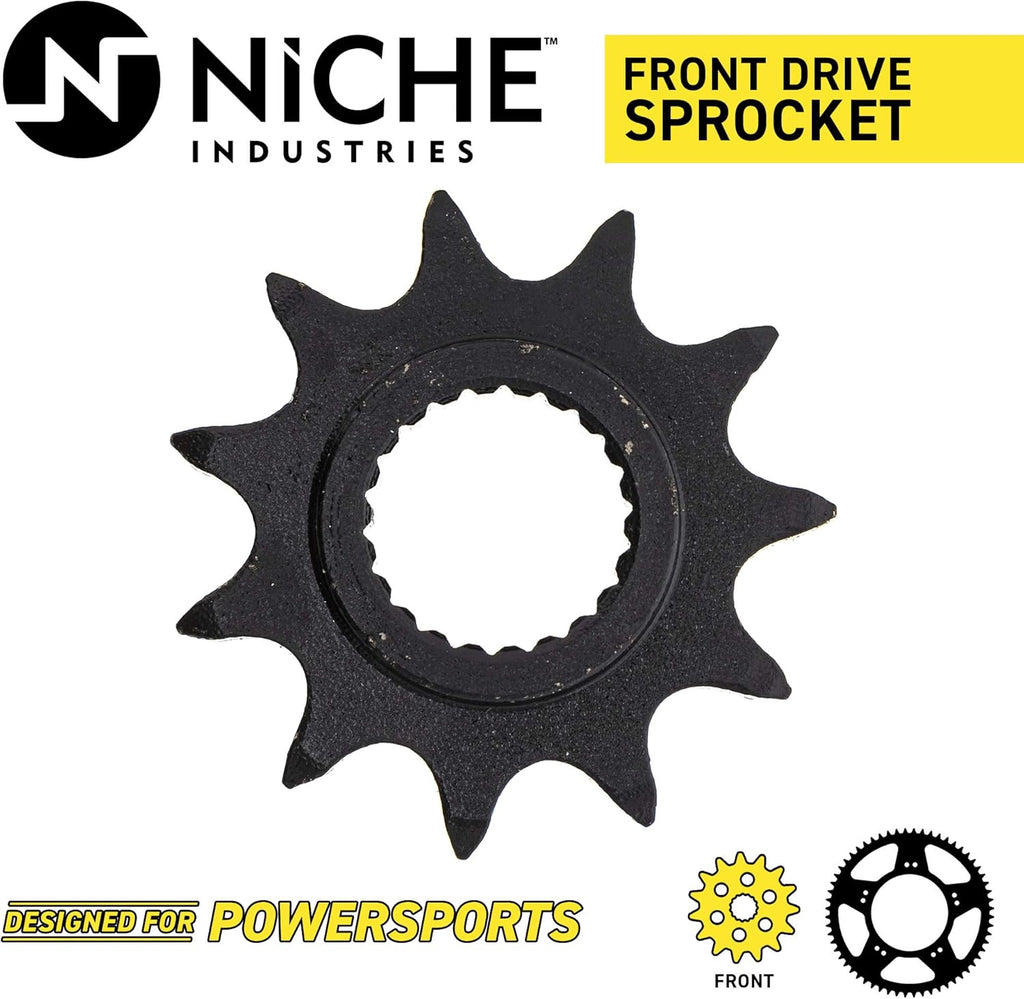 Drive Sprocket Chain Combo Front 11 Rear 40 Tooth 520NZ Standard 78 Links Pack of 2 P7294