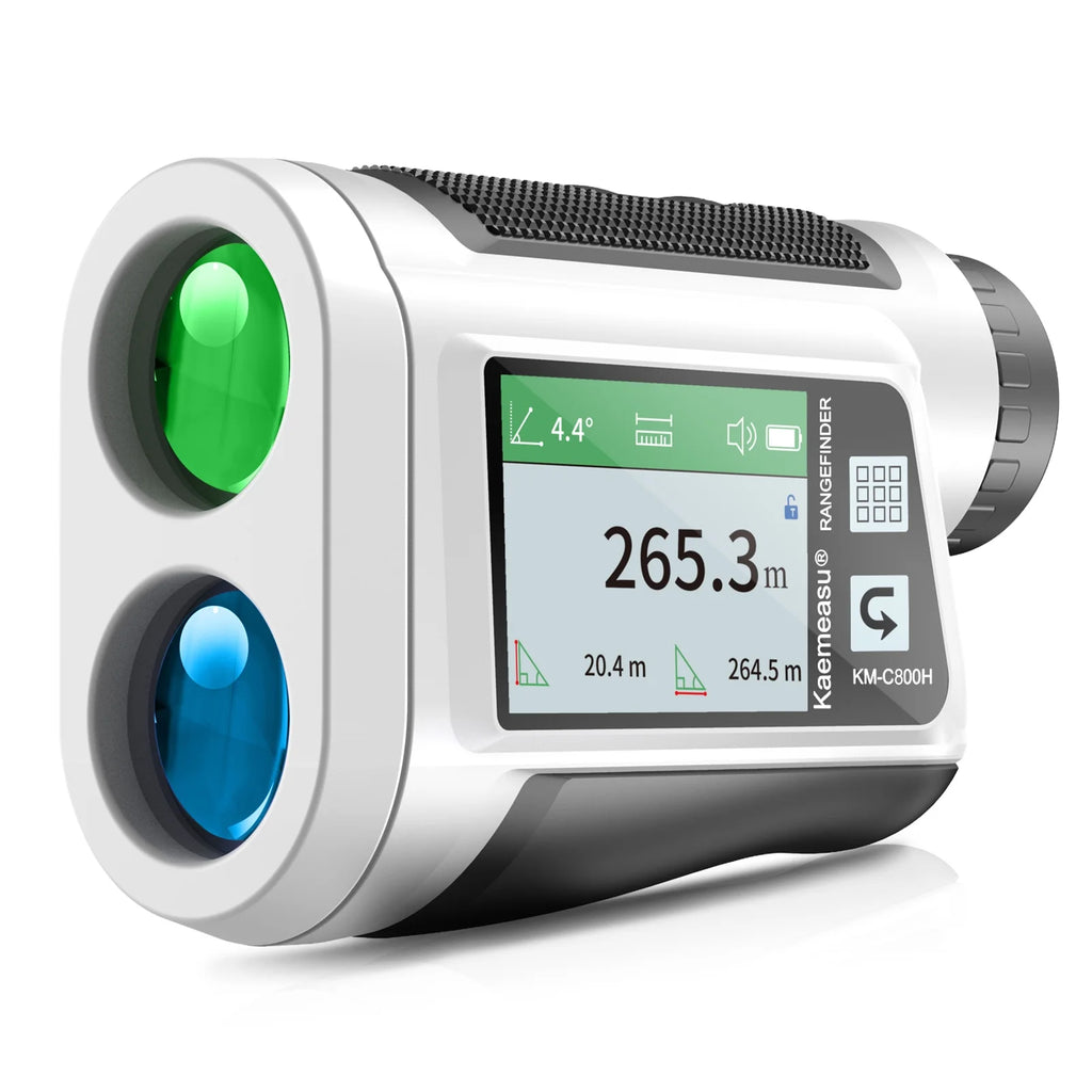Rangefinder with LCD Touch Screen 6X Magnification 600M / 800M USB Rechargeable Distance Meter with Speaker Slope Function Flag Locking Vibration Z201796
