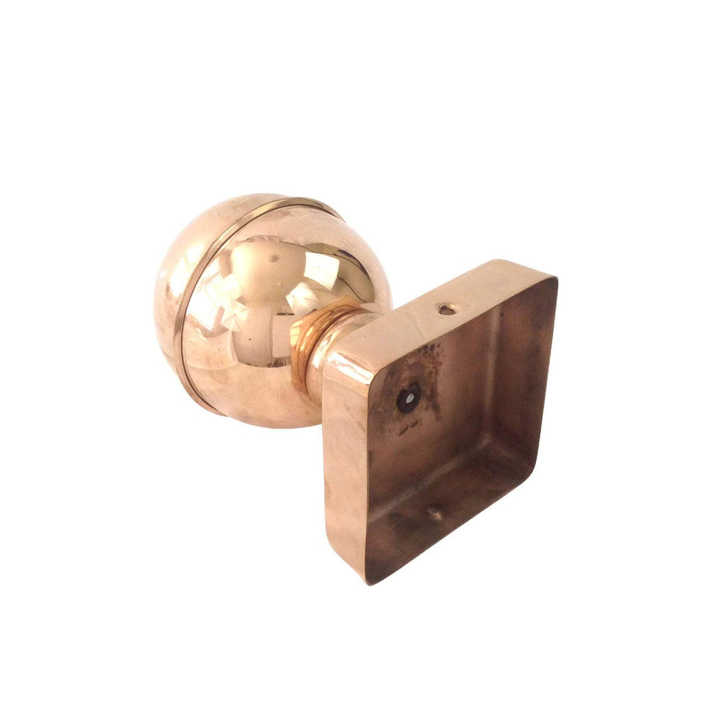 Copper Ball Top Slip Over Fence Post Cap, Brown S2257