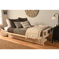 Antique White Finish Sofa with Removable Mattress Cover M87373