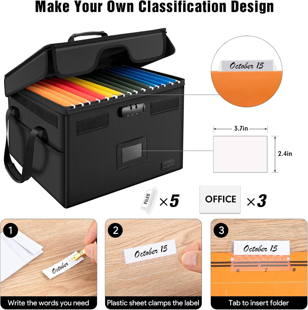 Fireproof Document Box with Lock D899977