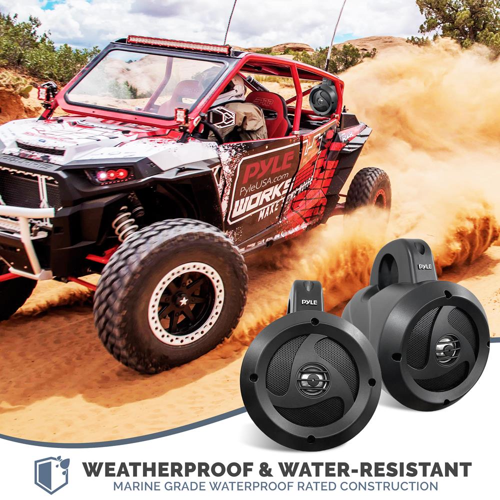 4 Inch 900W Waterproof Marine Grade Wakeboard Tower Speakers R2570