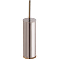 Polished Nickel Freestanding Toilet Brush Holder Y577